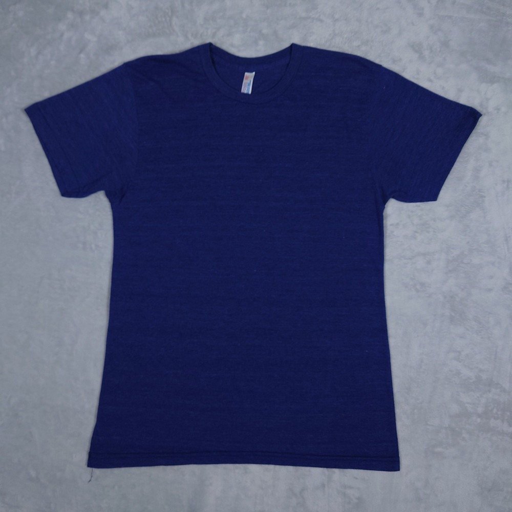 American Apparel The Track Shirt 50/25/25 T-shirt Mens M VTG Y2K Indie Heathered